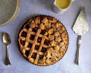 Plum, Almond & Cardamom Tart